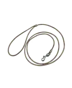 Świecąca Ringówka bawełniana o grubości 4mm, PISTACJOWO-LAWENDOWE OMBRE  - 120cm 