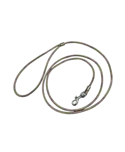 Świecąca Ringówka bawełniana o grubości 4mm, PISTACJOWO-LAWENDOWE OMBRE  - 120cm 