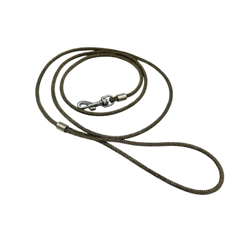 Świecąca Ringówka bawełniana o grubości 4mm, PURE GRAY - 120cm