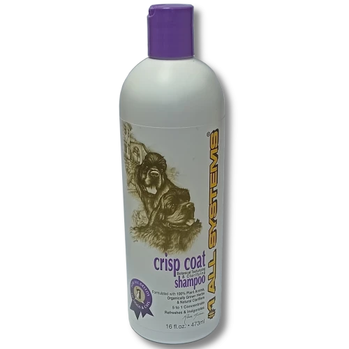 Szampon dla szorstko i twardowłosych, 473 ml Crisp Coat Botanical Shampoo - marki #1 All Systems