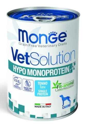 Puszka dla Psa VETSOLUTION DOG- HYPO MONOPROTEIN TUŃCZYK 400g  - marki MONGE 