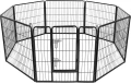 Metalowy kojec Czarny 640cm x 80 cm- 8 elementów - marki Topmast 
