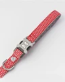 Smycz Red star Printed HHL10087-M/L – czerwona w białe gwiazdy 1,2 m – marki Hugo & Hudson