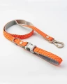 Smycz Orange Geometric Printed HHL10050-XS/S – Pomarańczowa geometryczna 1,2 m – marki Hugo & Hudson