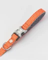 Smycz Orange Geometric Printed HHL10050-XS/S – Pomarańczowa geometryczna 1,2 m – marki Hugo & Hudson