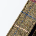Obroża Tweed r. XS. krata ciemno zielona, Hugo & Hudson 