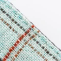 Obroża Tweed r. L – krata Aqua, morski niebieski, Hugo & Hudson  
