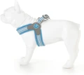 Szelki Easy Harness HHVMR10007-7 – niebieskie w szaro-białe paski rozm. 7 – marki Hugo & Hudson
