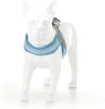 Szelki Easy Harness HHVMR10007-7 – niebieskie w szaro-białe paski rozm. 7 – marki Hugo & Hudson