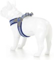 Szelki Easy Harness HHVMR10009-7 – ciemny morski w biało szare paski rozm. 7 – marki Hugo & Hudson 