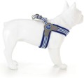 Szelki Easy Harness HHVMR10009-7 – ciemny morski w biało szare paski rozm. 7 – marki Hugo & Hudson 