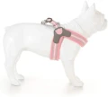 Szelki Easy Harness HHVMR10008-8 – różowe w biało szare paski rozm. 8 – marki Hugo & Hudson 