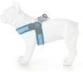 Szelki Easy Harness HHVMR10007-8 – niebieskie w szaro-białe paski rozm. 8 – marki Hugo & Hudson 