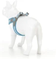 Szelki Easy Harness HHVMR10007-9 – niebieskie w szaro-białe paski rozm. 9 – marki Hugo & Hudson  