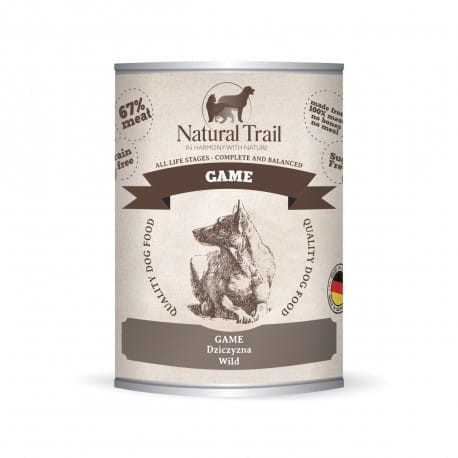Mokra karma w puszce -  jeleń, sarna - 800g- marki Natural Trail    